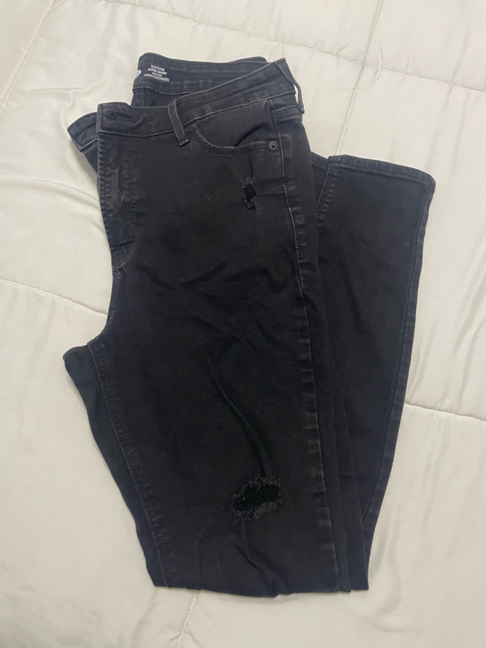 Old Navy Black Super Skinny Jeans